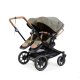 Emmaljunga - Double Sento Outdoor Zwillings- und Geschwisterkinderwagen Olive