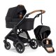 Emmaljunga - Sento Flat+ Outdoor 2-in-1 Kombikinderwagen Black