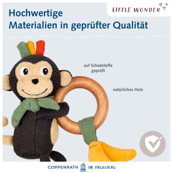 Die Spiegelburg - Little Wonder - Holz-Ringrassel Affe (3)