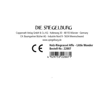 Die Spiegelburg - Little Wonder - Holz-Ringrassel Affe (3)