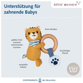 Die Spiegelburg - Little Wonder - Holz-Ringrassel Tiger (3)