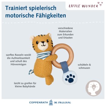 Die Spiegelburg - Little Wonder - Holz-Ringrassel Tiger (3)