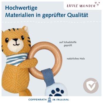 Die Spiegelburg - Little Wonder - Holz-Ringrassel Tiger (3)