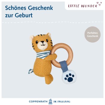 Die Spiegelburg - Little Wonder - Holz-Ringrassel Tiger (3)