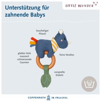 Die Spiegelburg - Little Wonder - Holz-Ringrassel Nashorn (3)