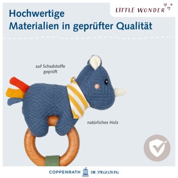 Die Spiegelburg - Little Wonder - Holz-Ringrassel Nashorn (3)