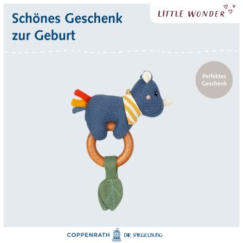 Die Spiegelburg - Little Wonder - Holz-Ringrassel Nashorn (3)
