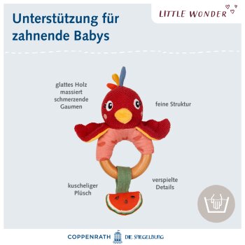 Die Spiegelburg - Little Wonder - Holz-Ringrassel Paradiesvogel (3)