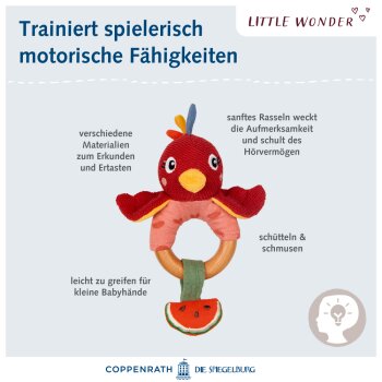 Die Spiegelburg - Little Wonder - Holz-Ringrassel Paradiesvogel (3)