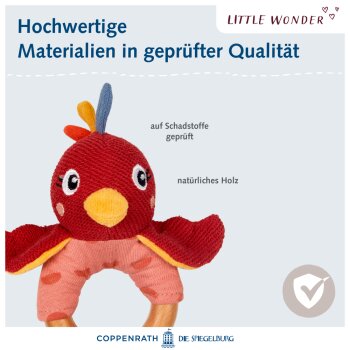Die Spiegelburg - Little Wonder - Holz-Ringrassel Paradiesvogel (3)