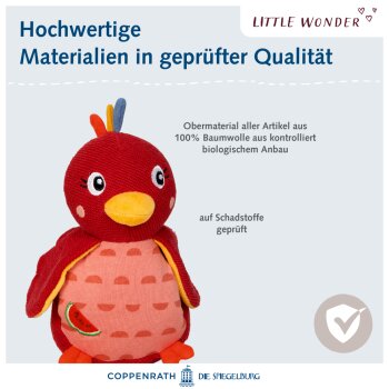 Die Spiegelburg - Little Wonder - Kuscheltier mit Schnuffeltuch Paradiesvogel (2)