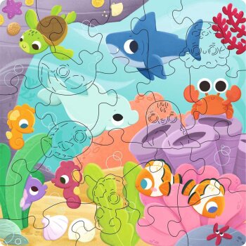 Ravensburger - Wooden Puzzle - Farbenspiel der Meere