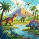 Ravensburger - Wooden Puzzle - Dinosaurier Welt