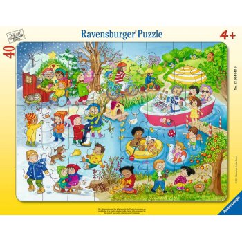 Ravensburger - Die Jahreszeiten am See RAHMENPUZZLE (40...