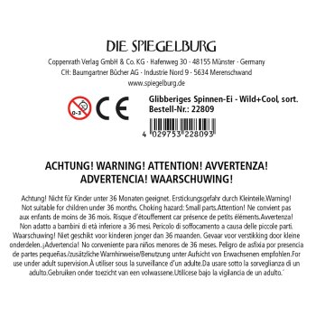 Die Spiegelburg - Wild+Cool - Glibberiges Spinnen-Ei, sort. (12)
