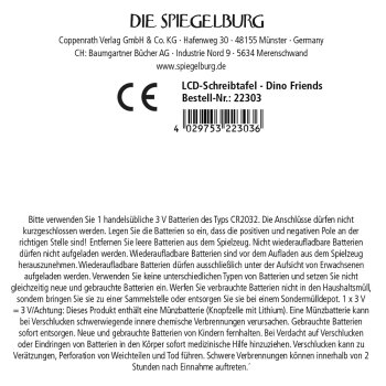 Die Spiegelburg - Dino-Friends - LCD-Schreibtafel (4)