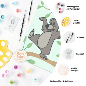 Ravensburger - CreArt Malen nach Zahlen: Disney Hello Baby - Balu