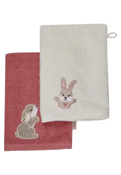 Sterntaler - Waschlappen 2er-Pack Hase Hanni (2)