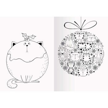 Ravensburger - A Million Christmas Cats: Mein Katzen-Malbuch zu Weihnachten (S)