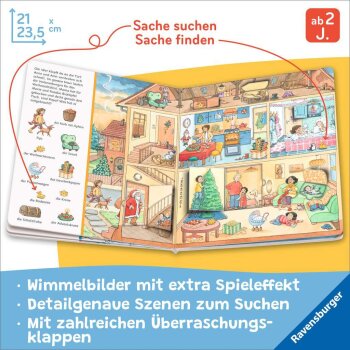 Ravensburger - Mein Sachen suchen Wimmelbuch: Weihnachtszeit (A)