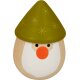 Die Spiegelburg - Wintertiere im Weihnachtswald - Rassel-Ei Santa, sort. (12) (S)
