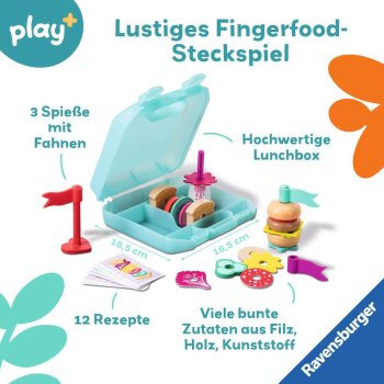 Ravensburger - Play+ Steck- und Spiel-Set: Fingerfood