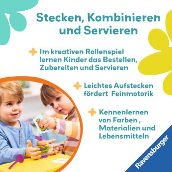 Ravensburger - Play+ Steck- und Spiel-Set: Fingerfood