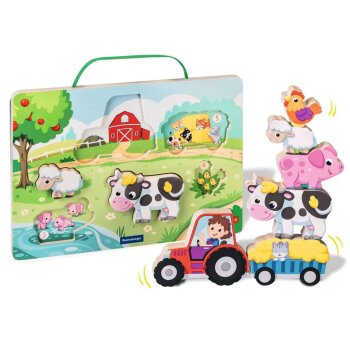 Ravensburger - Play+ Magnetisches Holz-Zähl-Puzzle:...