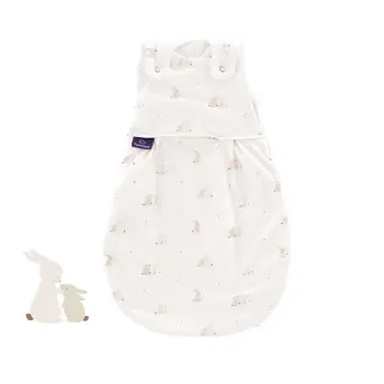 Träumeland - Baby-Ganzjahresschlafsack LIEBMICH Hophop Bunny beige Gr. 50/56 (A)