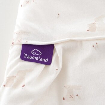 Träumeland - Baby-Ganzjahresschlafsack LIEBMICH Hophop Bunny beige Gr. 50/56