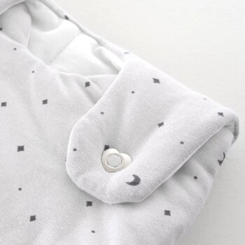 Träumeland - Außenschlafsack LIEBMICH Moon grau, Größe 50/56 (N)