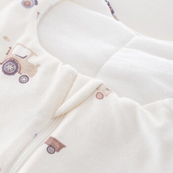 Träumeland - Ganzjahres Schlafanzug TO GO Little Farm blau, Größe 74 (N)