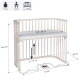 babybay - Beistellbett Boxspring XXL BEIGE-LACKIERT