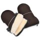 Werner Christ Baby - Glovy Lammfell-Handwärmer für Kinderwagen chocolate
