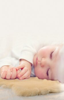 Werner Christ Baby - Babysweet Lammfell, geschoren auf ca. 30mm, Gr. 0 +/- 65 cm