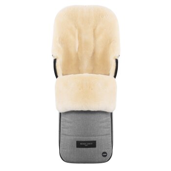 Werner Christ Baby - Flims LUXE Lammfellfußsack grigio