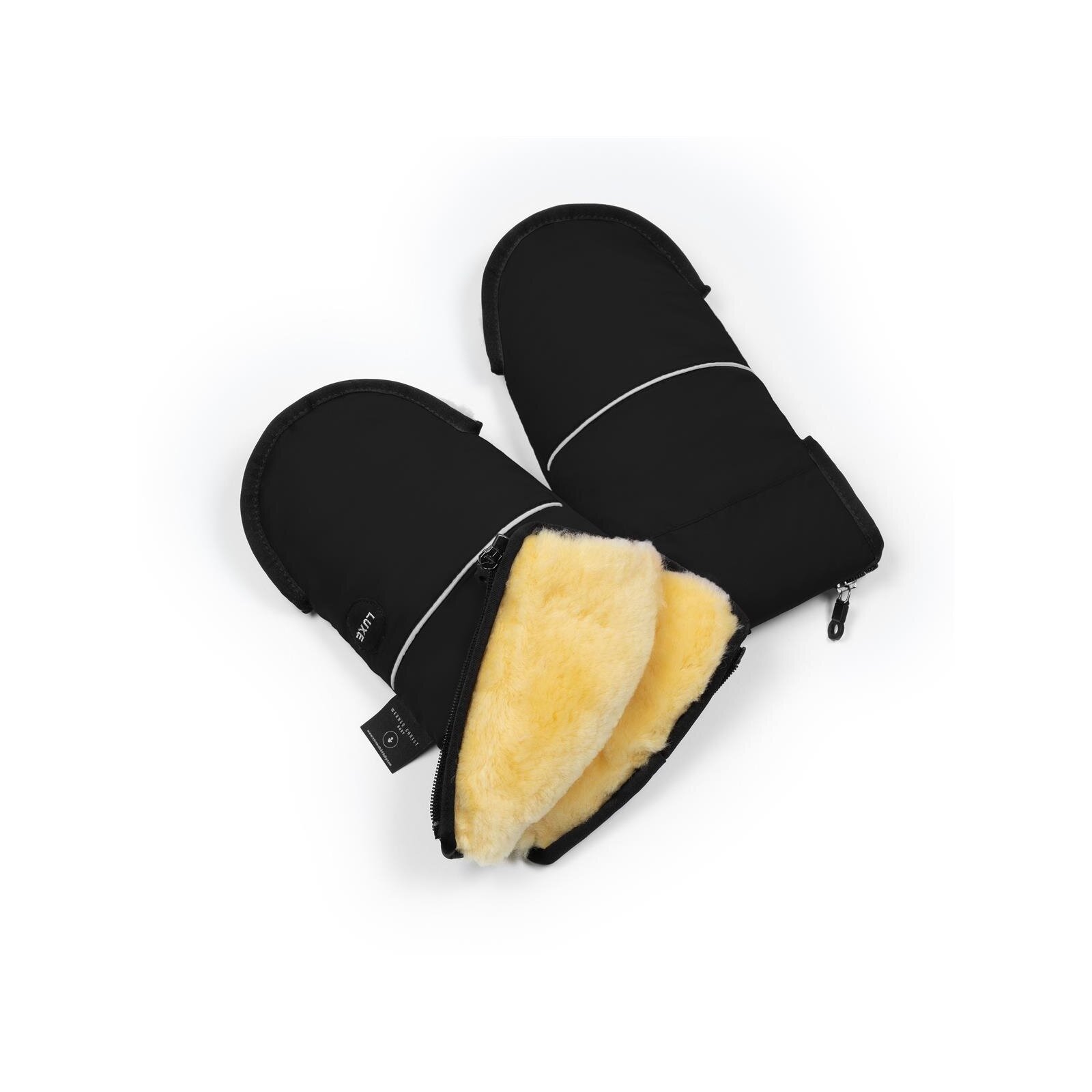 Werner Christ Glovy LUXE Lammfell-Handwrmer Black