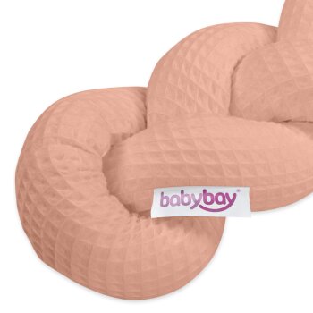 babybay - Nestchenschlange Waffelpique geflochten passend für alle Modelle, sand