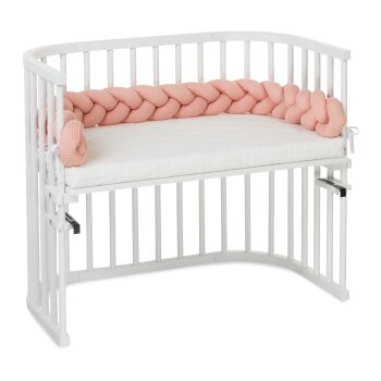 babybay - Nestchenschlange Waffelpique geflochten passend für alle Modelle, apricot rosé