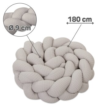 babybay - Nestchenschlange Waffelpique geflochten passend...