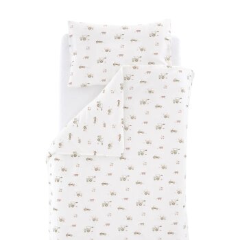 Träumeland - Bettwäsche KLEINE FARM GRÜN...