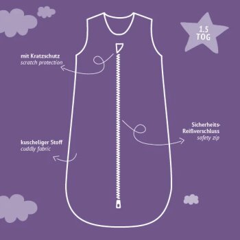 Träumeland - Signature Schlafsack (1,5 TOG) taupe Gr. S