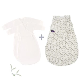 Träumeland - Babyschlafsack LIEBMICH 3-tlg. Olive Gr. 62/68