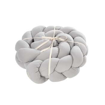 Träumeland - Signature Nestchenschlange geflochten 180 cm Hellgrau