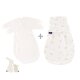 Träumeland - Babyschlafsack LIEBMICH 3-tlg. Hophop Bunny beige Gr. 62/68
