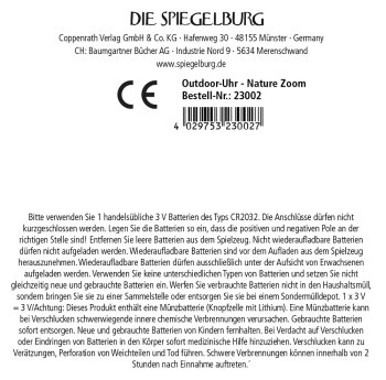 Die Spiegelburg - Nature Zoom - Outdoor-Uhr (2)