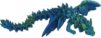 Die Spiegelburg - Kristalltier - Kristall-Drache mit Flügeln, sort. (16)
