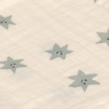 Lässig - Mulltücher 3er Set 60 x 60 cm - Tiny Team, Granit Grün (2)