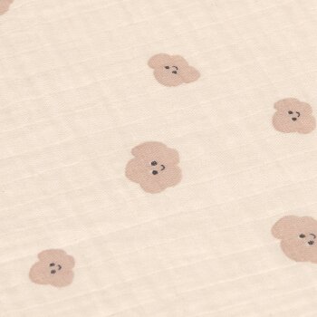 Lässig - Mulltücher 3er Set 60 x 60 cm - Tiny Team, Beige (2)