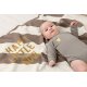 Lässig - Baby-Wickelbody Langarm - Bio-Baumwolle, Zitrone, Taupe, Gr. 62/68